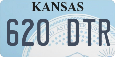 KS license plate 620DTR