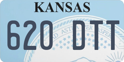 KS license plate 620DTT