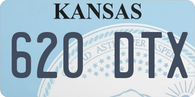 KS license plate 620DTX