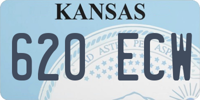 KS license plate 620ECW