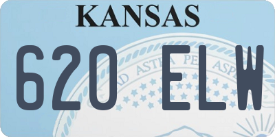 KS license plate 620ELW