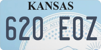 KS license plate 620EOZ