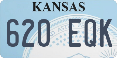 KS license plate 620EQK