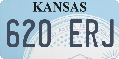 KS license plate 620ERJ