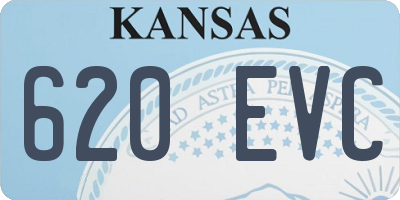 KS license plate 620EVC