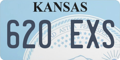 KS license plate 620EXS