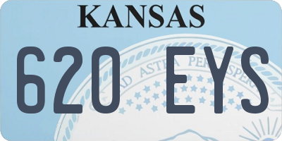 KS license plate 620EYS