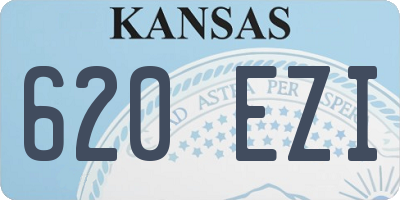 KS license plate 620EZI