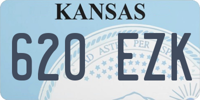 KS license plate 620EZK