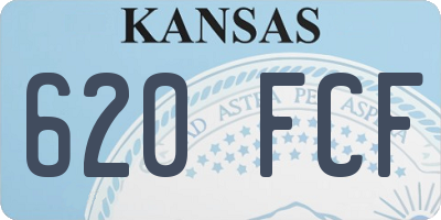 KS license plate 620FCF