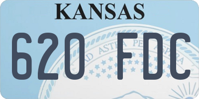 KS license plate 620FDC