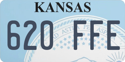 KS license plate 620FFE