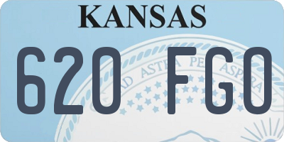 KS license plate 620FGO