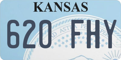 KS license plate 620FHY