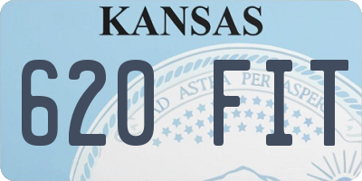 KS license plate 620FIT