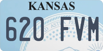 KS license plate 620FVM