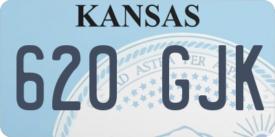 KS license plate 620GJK