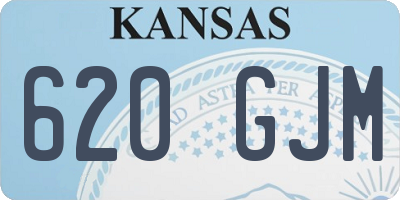 KS license plate 620GJM