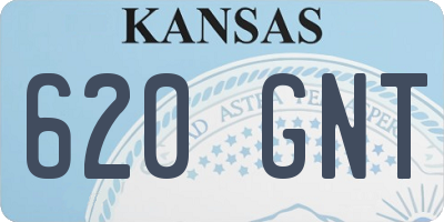 KS license plate 620GNT