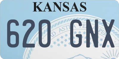 KS license plate 620GNX