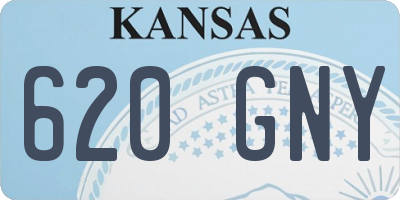 KS license plate 620GNY