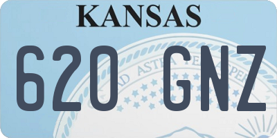 KS license plate 620GNZ
