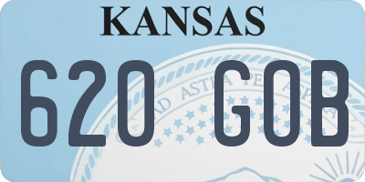 KS license plate 620GOB