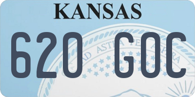 KS license plate 620GOC