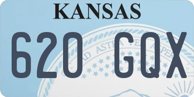 KS license plate 620GQX