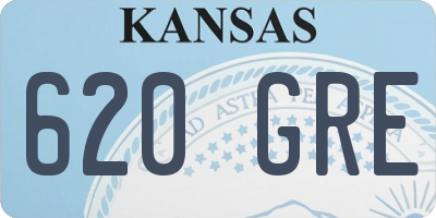 KS license plate 620GRE