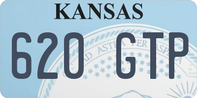 KS license plate 620GTP