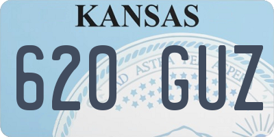 KS license plate 620GUZ