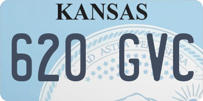 KS license plate 620GVC