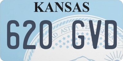 KS license plate 620GVD