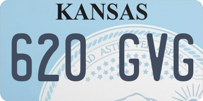 KS license plate 620GVG