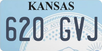 KS license plate 620GVJ