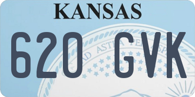 KS license plate 620GVK