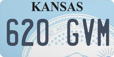 KS license plate 620GVM