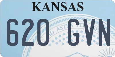 KS license plate 620GVN