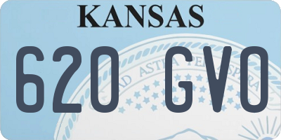 KS license plate 620GVO