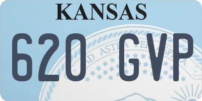 KS license plate 620GVP