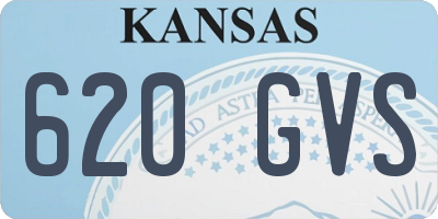 KS license plate 620GVS