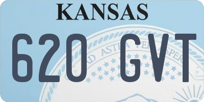 KS license plate 620GVT