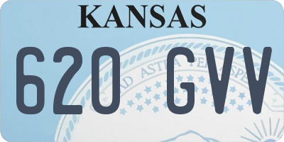 KS license plate 620GVV