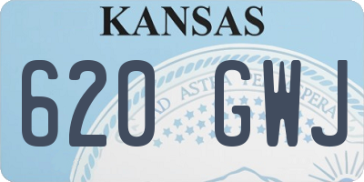 KS license plate 620GWJ