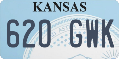 KS license plate 620GWK