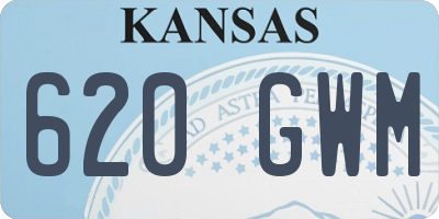 KS license plate 620GWM
