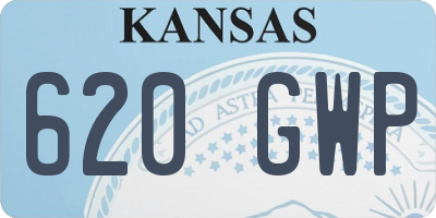 KS license plate 620GWP