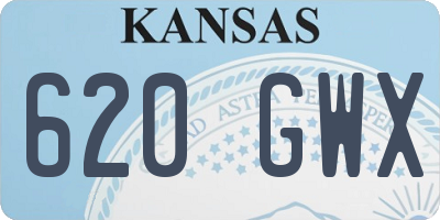 KS license plate 620GWX