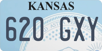 KS license plate 620GXY